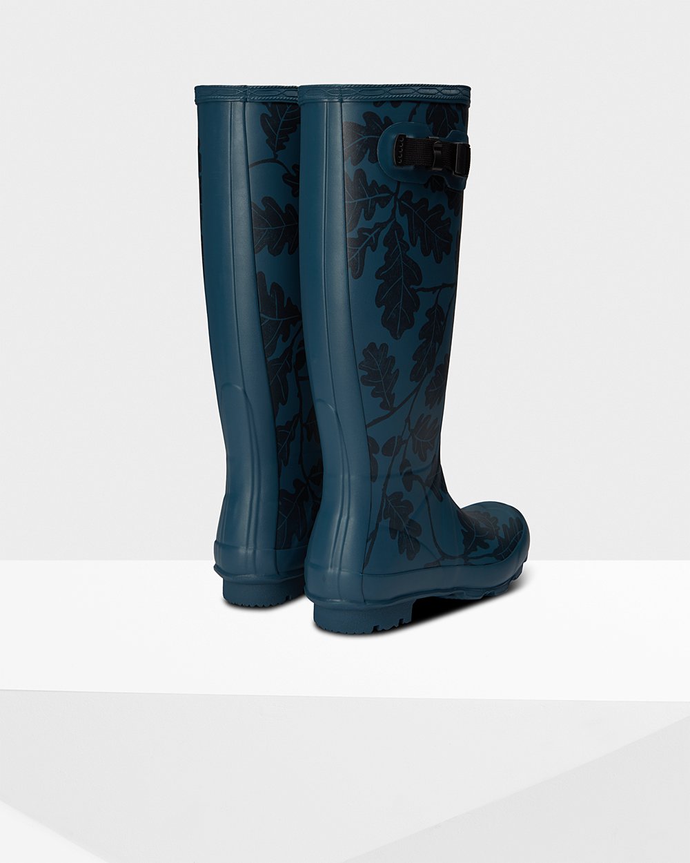 Botas De Altas National Trust Print Norris Field Hunter Mujer - Azules - 286540BWV